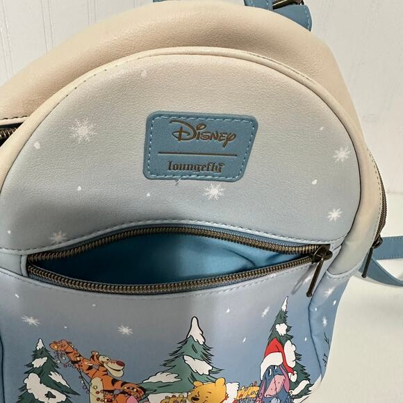 Loungefly Disney Winnie the Pooh Friends Holiday Christmas Winter Mini Backpack main image 4